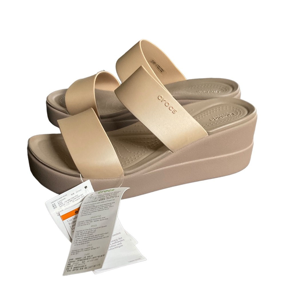 crocs brooklyn mid wedge sandal